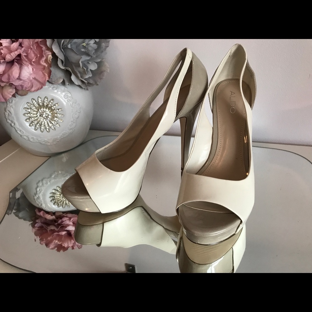 Aldo bone & nude pumps - new/never worn - size 40